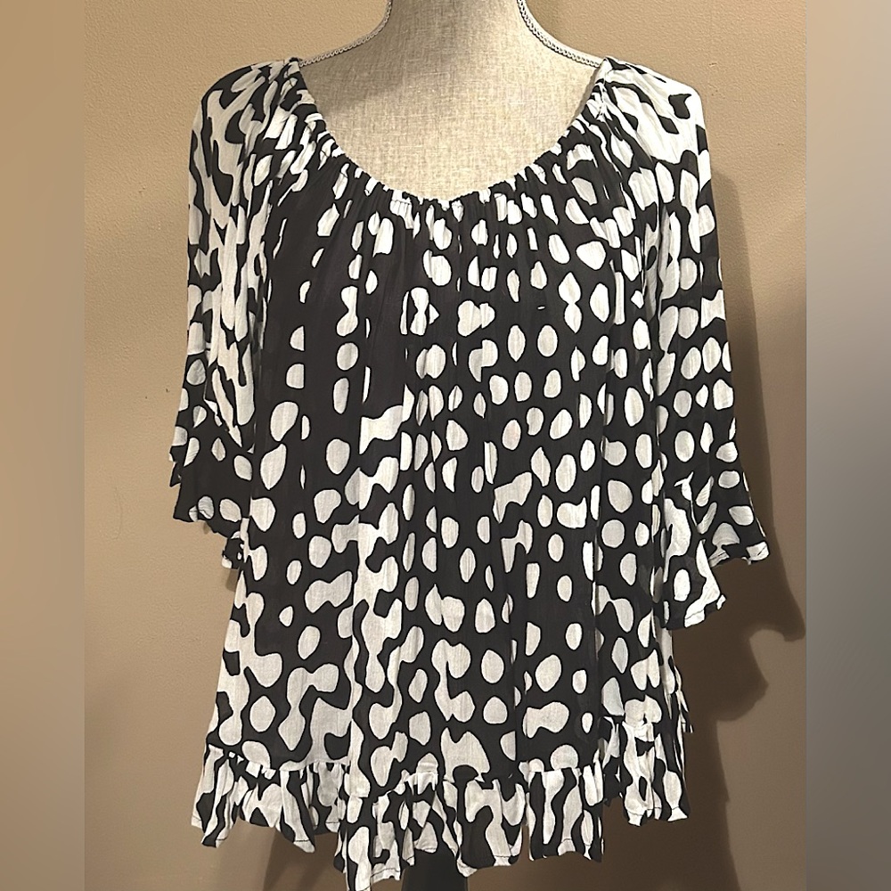 NWT Papa Polkadot Top Tunic S